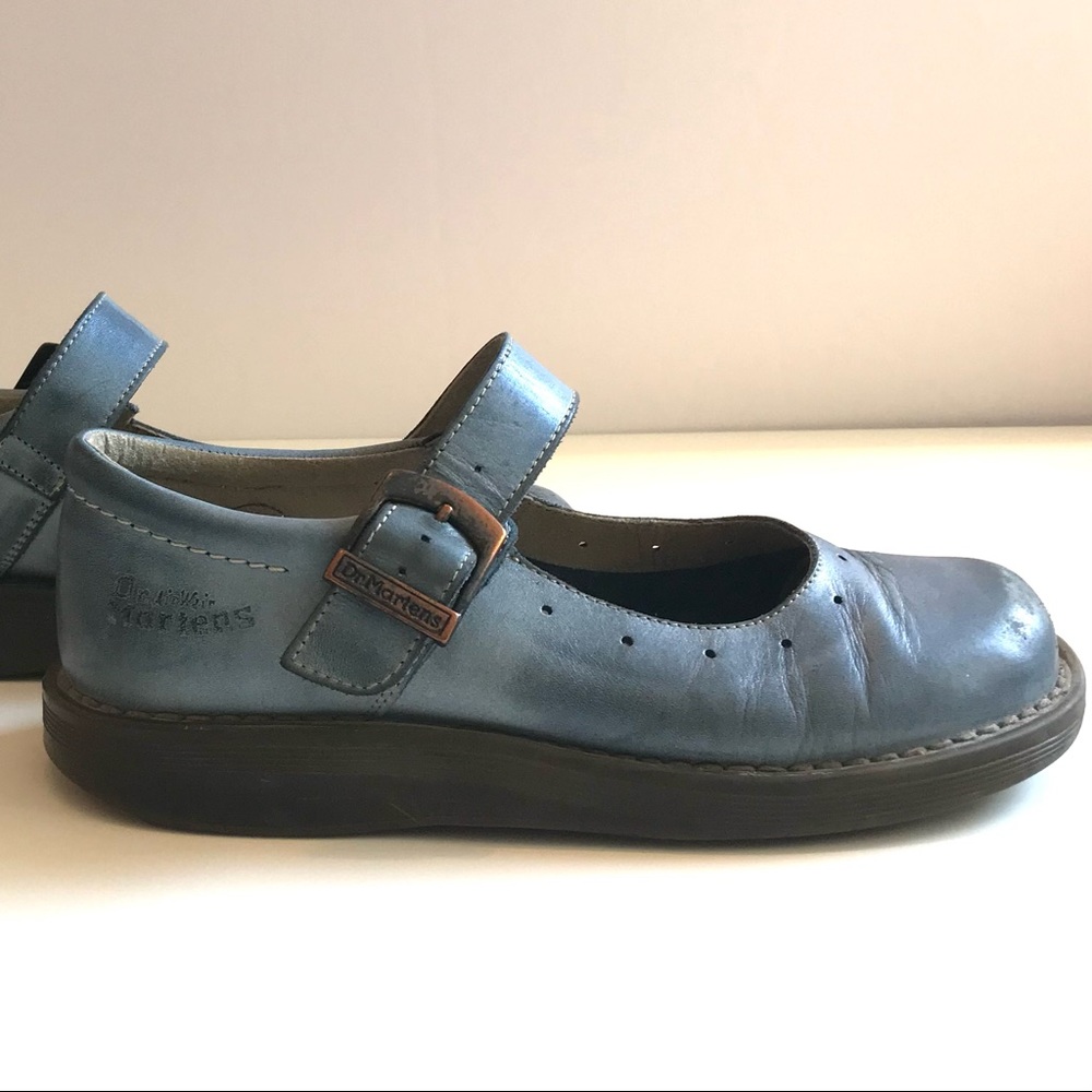 Dr Martens Airwair Baby Blue Mary Jane shoes / Doc Martens Air Wair maryjanes